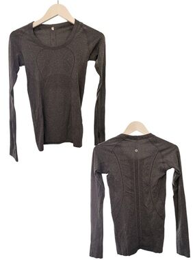 lululemon athletica Women's Long Sleeve Swifty Tech Original - Charcoal Gray